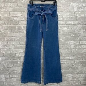 SJ STYLE High Rise Flare Jeans